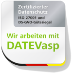 Wir arbeiten mit DATEVasp Siegel